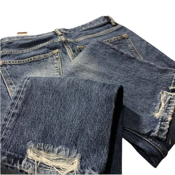 All Saints AVA - Straight - High Waist Jeans - Indigo Blue Med/Dark Sz 28 - NWOT - Picture 7 of 9